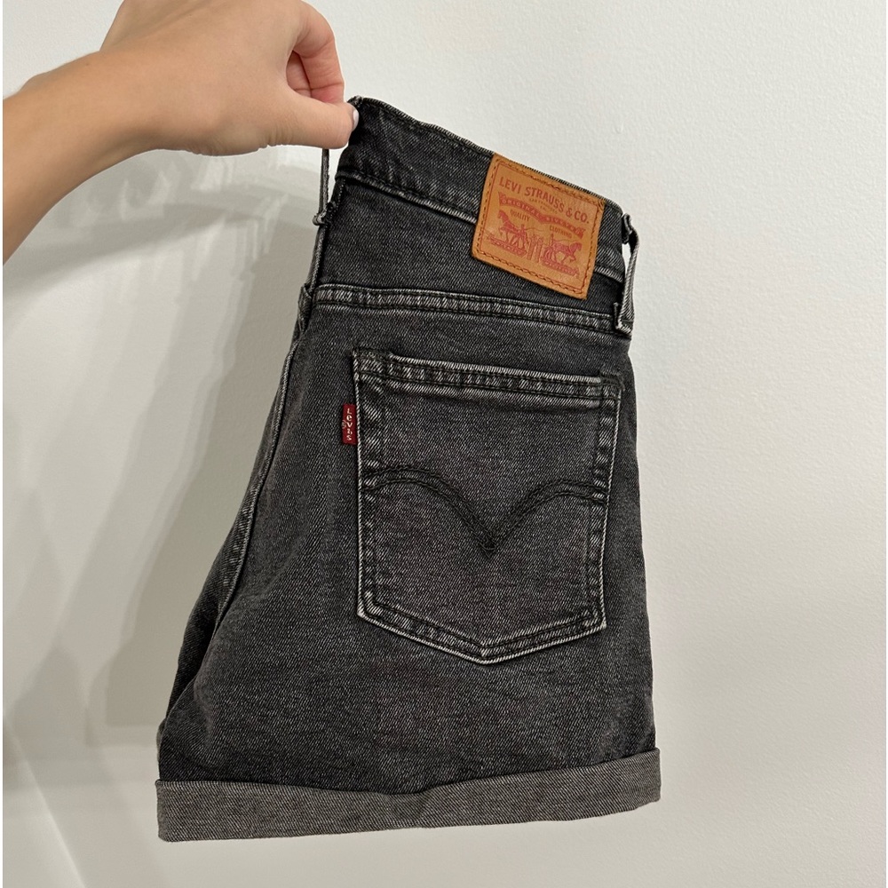 Levis ‘Wedgie Icon High Rise’ Buttom Fly Denim Shorts
